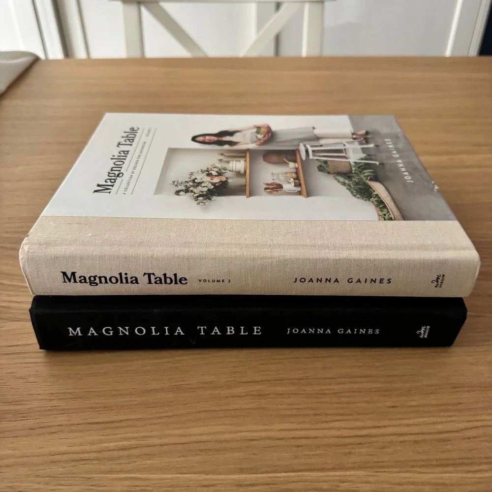 Joanna Gaines Magnolia Table Cookbook Set Volume 1 & 2 Hardcover Family Recipes